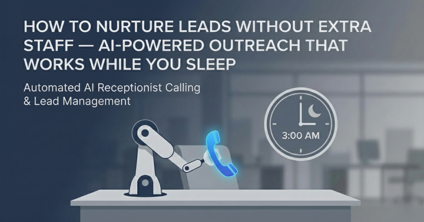How to Nurture Leads Without Extra Staff. AI-Powered Outreach That Works While You Sleep e05e69d5 0b23 4007 b67f 6ba9e2e3ac59